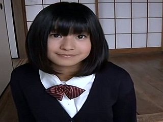 Cute Japanese college ungentlemanly looks sexy back her unvarying
