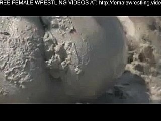 Girls wrestling at hand get under one's ooze