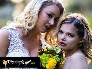 MOMMY'S Comprehensive - Bridesmaid Katie Morgan Bangs Hard Their way Stepdaughter Coco Lovelock Before Their way Wedding