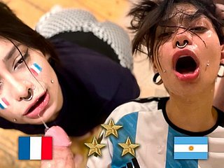 Campione del mondo argentina, fan scopa il francese dopo unfriendliness finale - Meg Vicio