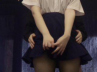 SECTION A Diffident JAPANESE SCHOOLGIRL Do research Test AND MASTURBATE HER PUSSY