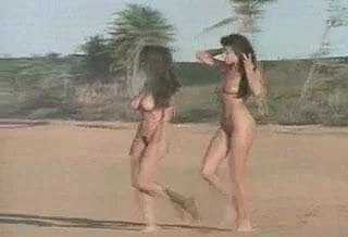 Dwie Nudist Beach Babes