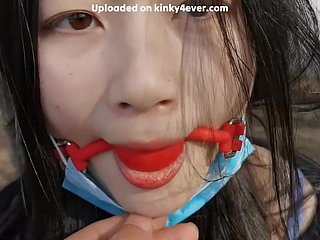 Chinees meisje buitenlotse bush-league porno