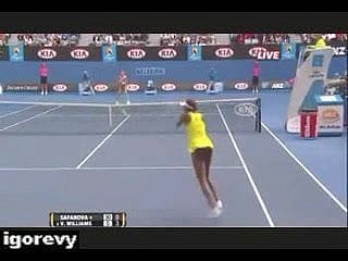 Venus Williams - Upskirt Thimbleful Pantalettes Na kort tenisowy